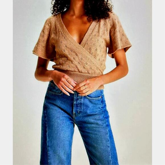 St Roche Ballet Top Cotton Superfine Alpaca Caramel Multiple Sizes - Picture 2 of 15